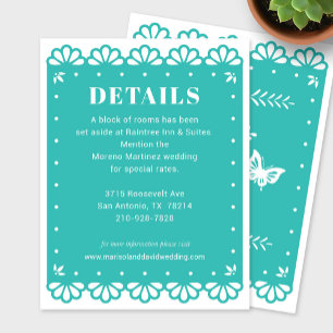 Recepción Tarjeta de envoltura Papel Picado