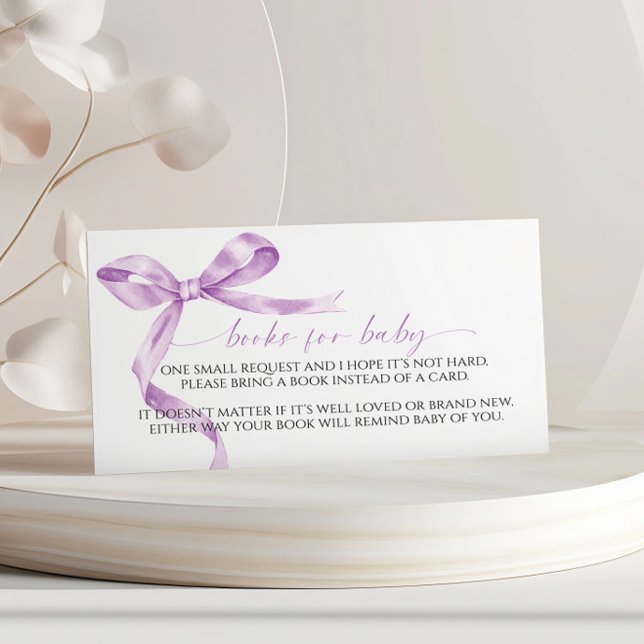 Recepción Tarjeta de envoltura para bebé de lavanda (Subido por el creador)