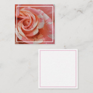 Recepción Tarjeta de envoltura para el corazón rosa rosado