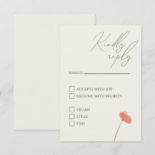 Recepción Tarjeta de envoltura para escritura Wildflower