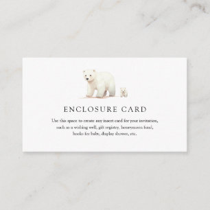 Recepción Tarjeta de envoltura Polar Bear Mom y Cub