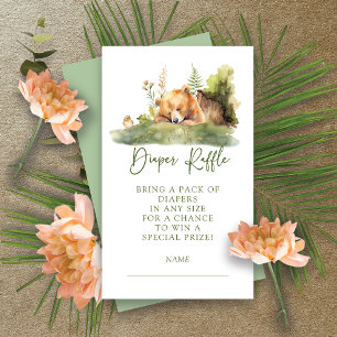 Recepción Tarjeta de envoltura Raffle de oso Delight Natural