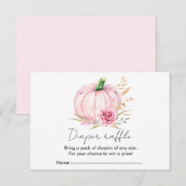 Recepción Tarjeta de envoltura Watercolor Boho Pumpkin Babyd