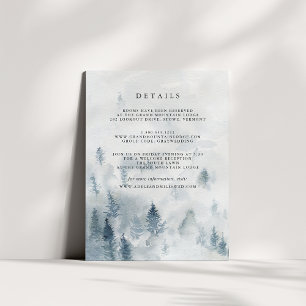 Recepción Tarjeta de envoltura Winter Reverie Guest Details