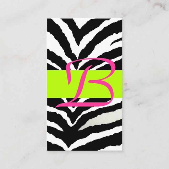 Recepción Tarjeta de envoltura Zebra (Anverso)