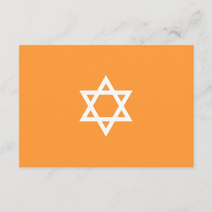 Recepción Tarjeta de envolvente azul Mitzvah Star Bar