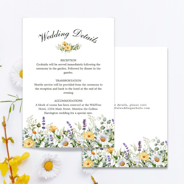 Recepción Tarjeta de envolvente de Boda Watercolor Florals (Subido por el creador)