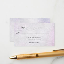Recepción Tarjeta de envolvente Lavender Gray RSVP