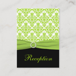 Recepción Tarjeta de envolvente para damascos verdes de colo