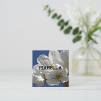 Recepción Tarjeta de felicitación Cute White Flower