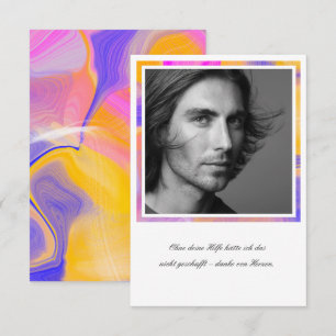 Recepción Tarjeta de felicitación de fotografía personalizad