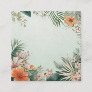 Recepción Tarjeta de felicitación floral tropical