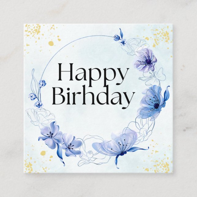 Recepción Tarjeta de felicitación por cumpleaños (Anverso)