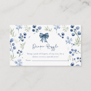 Recepción Tarjeta de gabinete Baby Shower Berry Sweet Bluebe