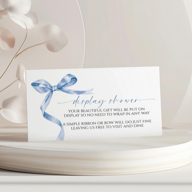 Recepción Tarjeta de gabinete Baby Shower para pantalla azul (Subido por el creador)