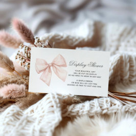 Recepción Tarjeta de gabinete Baby Shower para pantalla de a