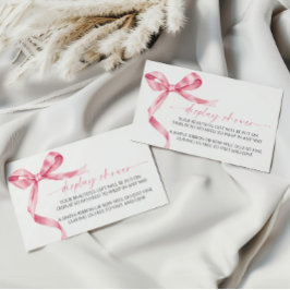 Recepción Tarjeta de gabinete Baby Shower para pantalla de c