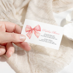 Recepción Tarjeta de gabinete Baby Shower para pantalla Rubo