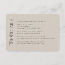 Tarjeta de gabinete con detalles de marfil Boda mo