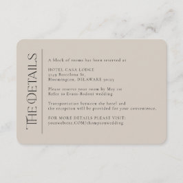 Recepción Tarjeta de gabinete con detalles de marfil Boda mo