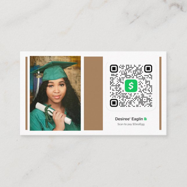 Recepción Tarjeta de gabinete de 2,5" x 2,5" (Anverso)