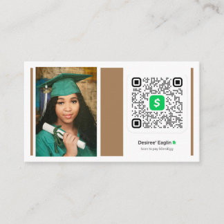 Recepción Tarjeta de gabinete de 2,5" x 2,5"