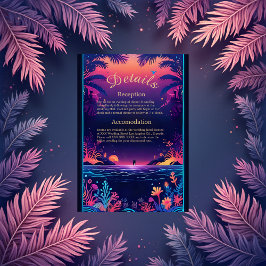 Recepción tarjeta de gabinete de boda de vibración de la cos