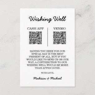 Recepción Tarjeta de gabinete de código QR del Boda de salud