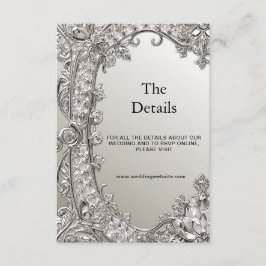 Recepción Tarjeta de gabinete de detalle moderno para ordena