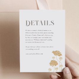 Recepción Tarjeta de gabinete de detalles de Art Nouveau vin