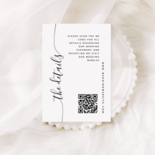 Recepción Tarjeta de gabinete de detalles de Boda de script 