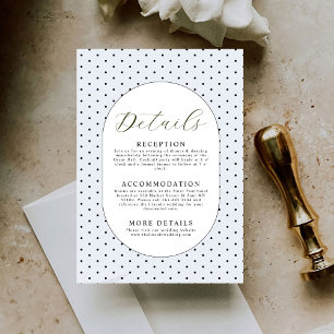 Recepción Tarjeta de gabinete de detalles de Boda minimalist