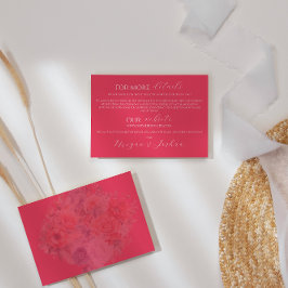 Recepción Tarjeta de gabinete de detalles de Boda moderno de