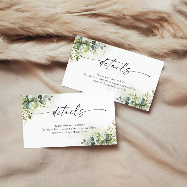 Recepción Tarjeta de gabinete de detalles de la vegetación (Subido por el creador)