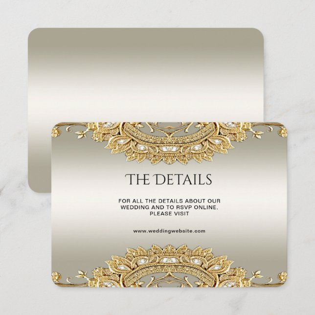 Recepción Tarjeta de gabinete de detalles de los órganos de  (Anverso / Reverso)