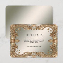 Recepción Tarjeta de gabinete de detalles de marco para orde