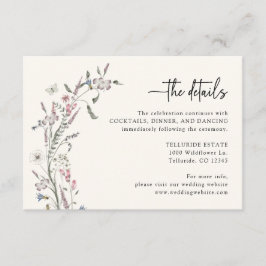 Recepción Tarjeta de gabinete de detalles del Boda Pastel