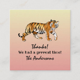 Recepción Tarjeta de gabinete de diseño Tiger