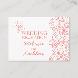 Recepción Tarjeta de gabinete de información de bodas blanco