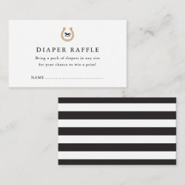 Recepción Tarjeta de gabinete Derby Baby Shower Diaper Raffl