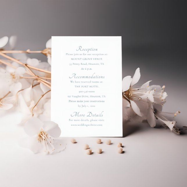 Recepción Tarjeta de gabinete elegante de escritura mínima (Subido por el creador)