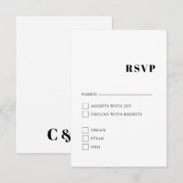 Recepción Tarjeta de gabinete elegante y moderna en blanco y