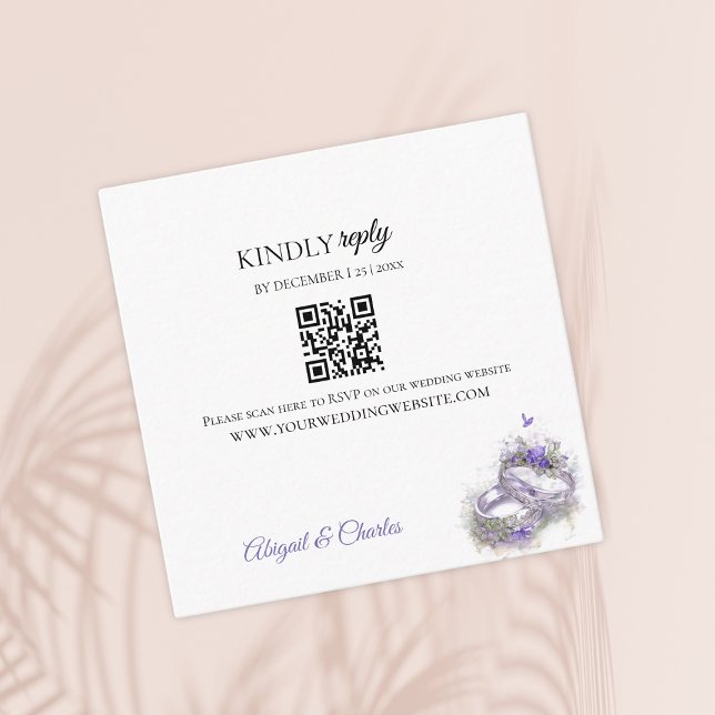 Recepción Tarjeta de gabinete lilac moderna (Subido por el creador)