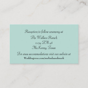 Recepción Tarjeta de gabinete Mint Green y Chevron Boda