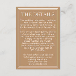 Recepción Tarjeta de gabinete moderna de Tan Beige