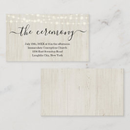 Recepción Tarjeta de gabinete para ceremonias de boda - Simp