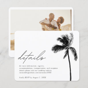 Recepción Tarjeta de gabinete para detalles del Boda de árbo