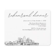 Tarjeta de gabinete para ensayo elegante de Charlo