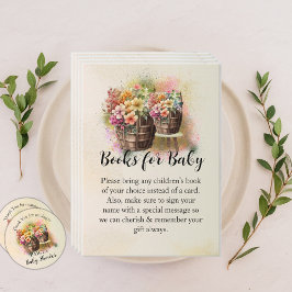 Recepción Tarjeta de gabinete para libros Baby Shower de bar