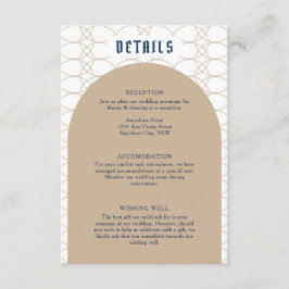 Recepción Tarjeta de gabinete Real Blue Classic Retro